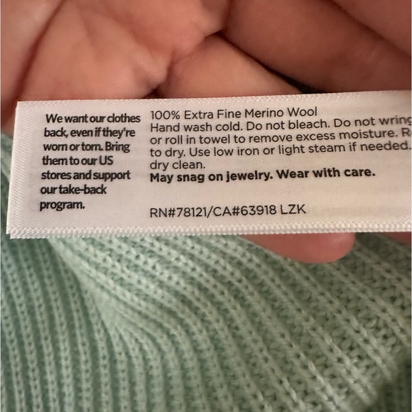 NWT Eileen Fisher 100% Merino Wool Long Cardigan Size M Clearwater Blue - Picture 6 of 6